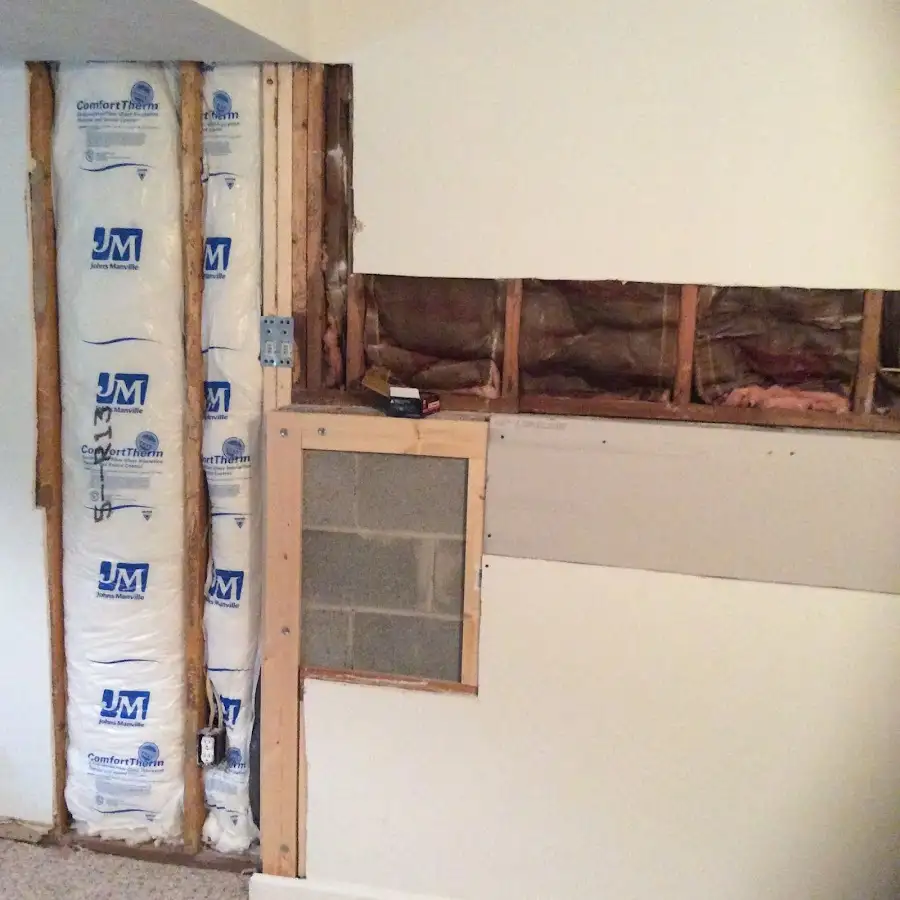 Wall insulation replacement during Odor Removal & Deodorization in Mechanicville